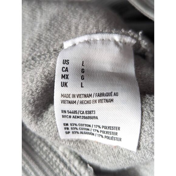 AMERICAN EAGLE Athleisure Heathered Gray Joggers Comfy Cozy Drawstring Large - Picture 6 of 6